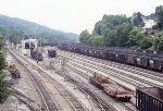 Coal trains waiting to head for Norfolk